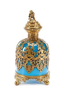 Palais Royal Blue Crystal Perfume Bottle