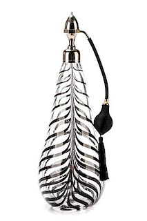Large Pull Feather Crystal Atomizer, Marcel Franck