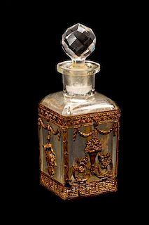 Baccarat Gilt Bronze & Crystal Scent Bottle