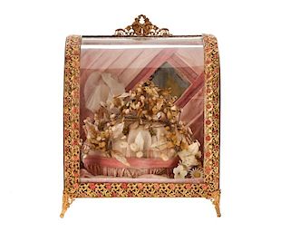 French Globe de Mariee Vitrine or Wedding Box