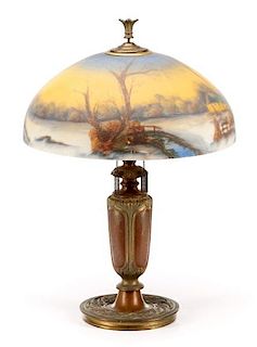 Jefferson Reverse Painted Table Lamp