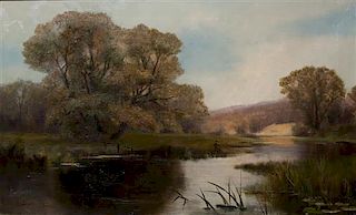 * English School, (Late 19th/early 20th century), River Landscape