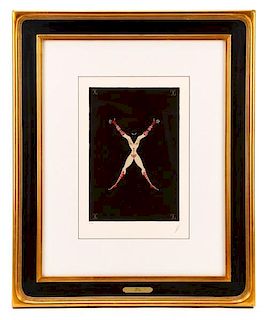 Erté "X" (The Alphabet) Limited Ed. Serigraph