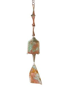 Paolo Soleri + Arcosanti Bronze Brutalist Bell