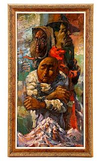 Ilias Muratov, "Three Figures", Oil