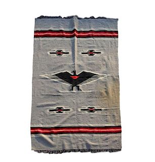 Chimayo Pictorial Wool Blanket, Rug or Tapestry