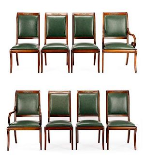 Eight Henredon Natchez Collection Dining Chairs