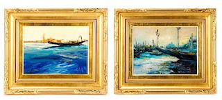 Collection of Two Stephen Shortridge Venice Scenes