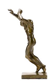 Jan Stursa, "Wounded", Bronze, 1921
