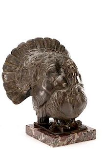 Sirio Tofianari, "Tacchino (Turkey)", Bronze