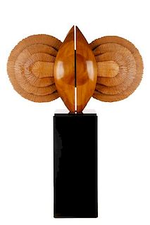 American School, "Untitled (Pointed Ovoid)", Wood