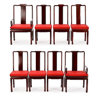 Eight Style of James Mont for Baker Dining Chairs