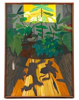 Willie Anne Wright, "Plants and Shadows", Oil