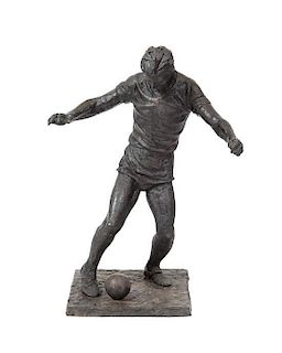 * Rudolph Edward Torrini, (American, b. 1923), Study for Soccer Player, St. Louis Soccer Park, Fenton, 1986