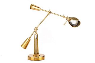 Ralph Lauren Home Articulating Brass Table Lamp