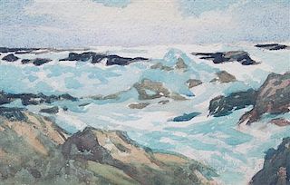Victor Joseph Harles, (American, 1894-1975), Coastal Scene