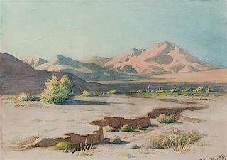 William Bartko, (American, 1905-1989), Smoke Trees in the Desert