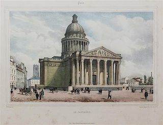 A Handcolored Engraving by Auguste Bry, 9 7/8 x 6 5/8 inches.