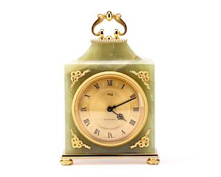Imhof Swiss Empire Style Clock, Retailed Bucherer