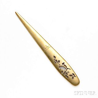 18kt Gold Paper Knife, Tiffany & Co.