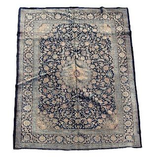 Hand Woven Persian Kashan Area Rug 9' 9" x 12' 7"