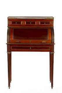 French Directoire Style Ladies Cylindrical Desk