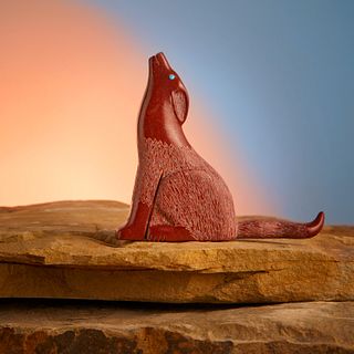 A Zuni carved stone fetish animal, by Darren Shebola