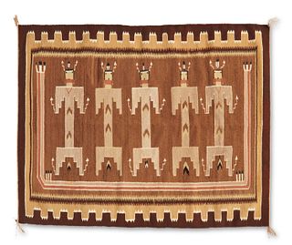 A Navajo Yei pictorial rug