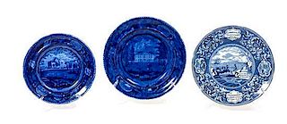 A Collection of Staffordshire Plates, Wood and Sons, Diameter of largest 9 1/8 inches.