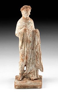 Greek Tanagra Female Standing Contrapposto