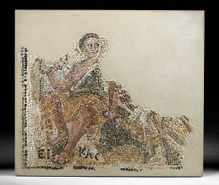 Late Roman Mosaic Panel of Eikas from Kimbros Cycle