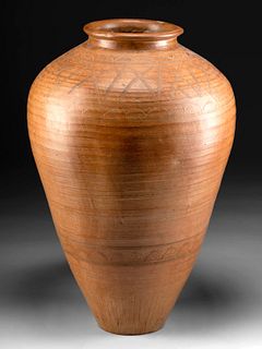 Superb 12th C. Persian Amol Terracotta Wine Jar