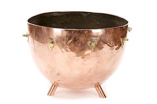 Henry Potter & Co. Footed Copper Drum