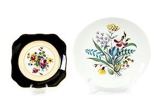 A Collection of Porcelain Plates, Diameter of first 8 inches.