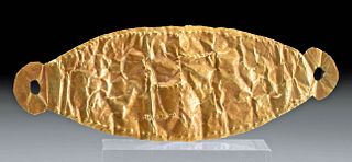 Greek Gold Foil Diadem Applique Gammadion Symbol