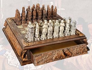 Vintage American Style Cowboy & Indian Chess Set