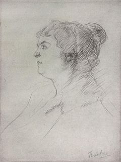 Henri Toulouse-Lautrec (After) - Tete de Femme II