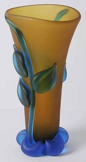 Large Blown Glass Botanical Vase - Tommie Rush