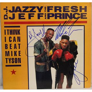 Will Smith, Mike Tyson & DJ Jazzy Jeff Signed Album (JSA COA)