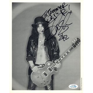 Slash Signed Autographed 8x10 Photo Guns N Roses ACOA COA