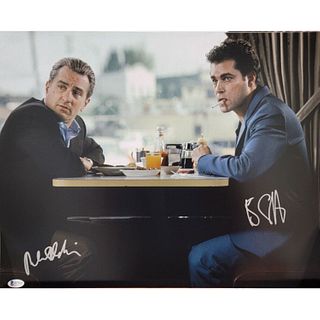 Robert De Niro & Ray Liotta Dual Signed 16x20 GoodFellas Photo (Beckett COA)