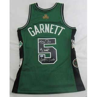 Kevin Garnett Signed Celtics Mitchell & Ness Jersey With Inscriptions (PSA COA)