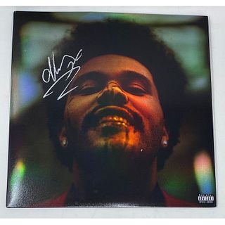 The Weeknd Signed After Hours Holographic Vinyl Album Full Autograph Beckett COA