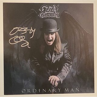 Ozzy Osbourne Signed ORDINARY MAN Album Lithograph Litho + Sealed LP Beckett COA