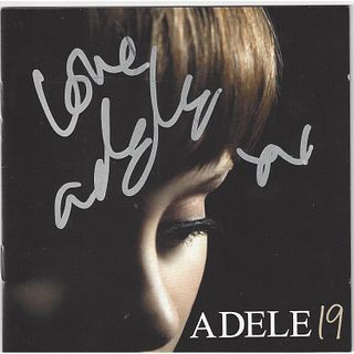ADELE Signed Autograph CD Cover Insert "19" Pop Music JSA LOA