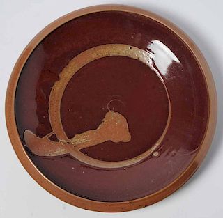 Red Glazed Ceramic Bowl