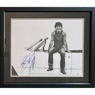 Bruce Springsteen Signed Framed 16x20 Photo (PSA LOA)