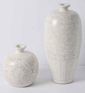 Pair Ceramic Vases