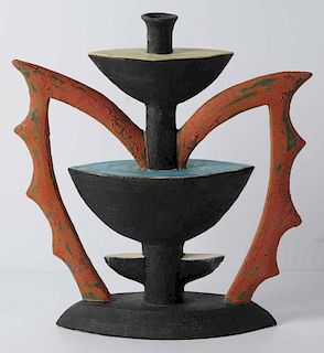 Large Ceramic Glazed Urn Form