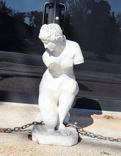 Antique Portland Statue of a Female Nude.